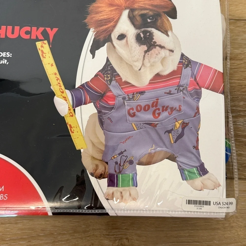 Chucky Halloween dog costume 18-28lbs